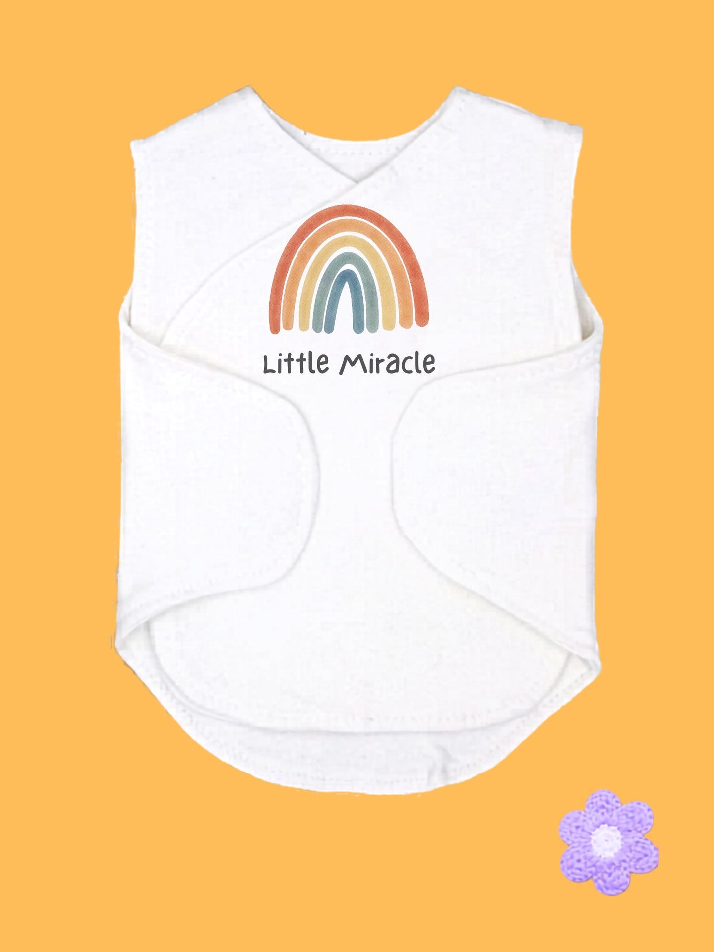 "Little Miracle" incubator vest with velcro closures for premature babies by Little Dreamer