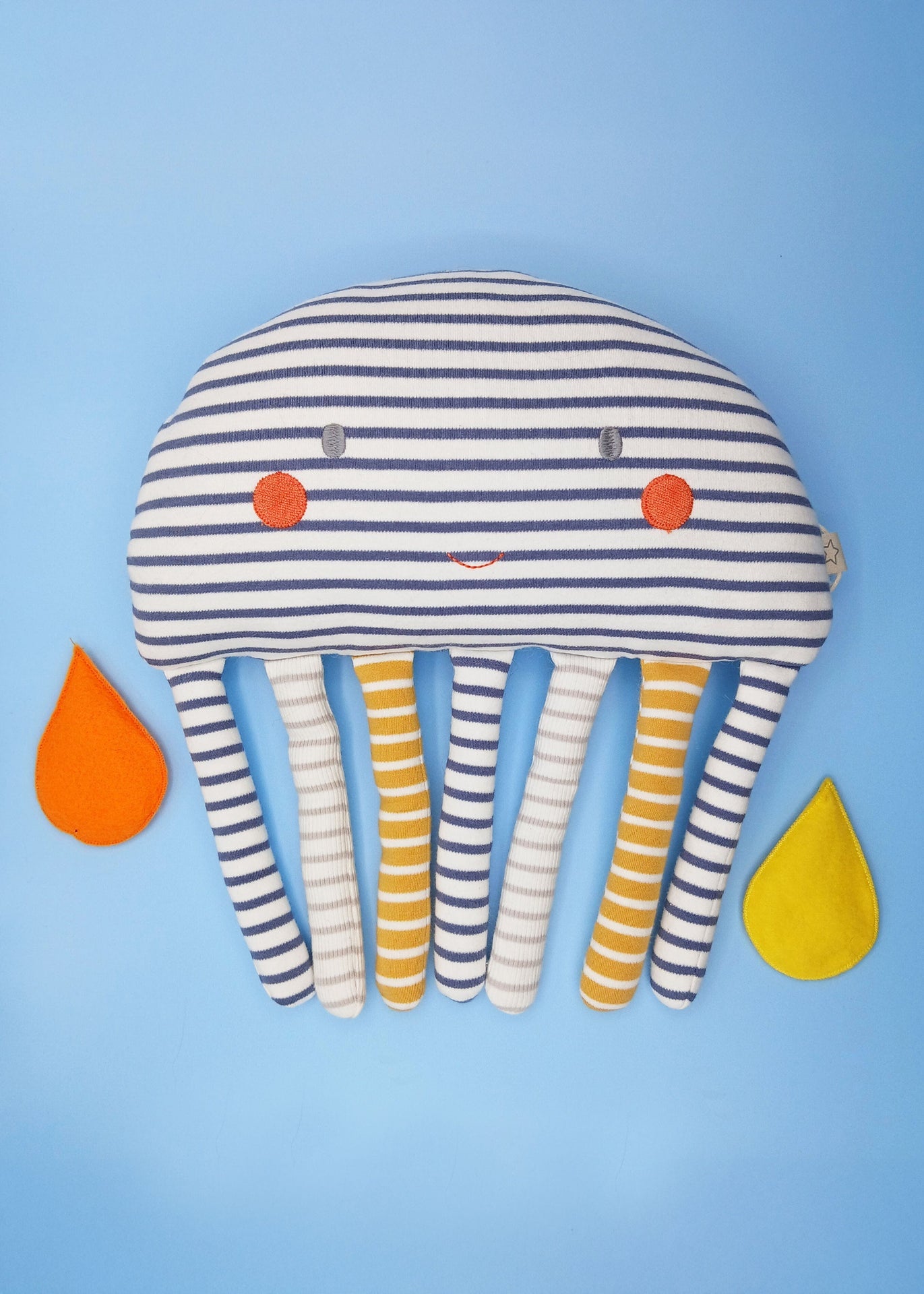 Albetta Stripy Jellyfish Soft Toy Toy Albetta UK 