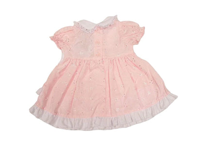Premature Pink Baby Dress with Embroidery Dress Tiny Chick 