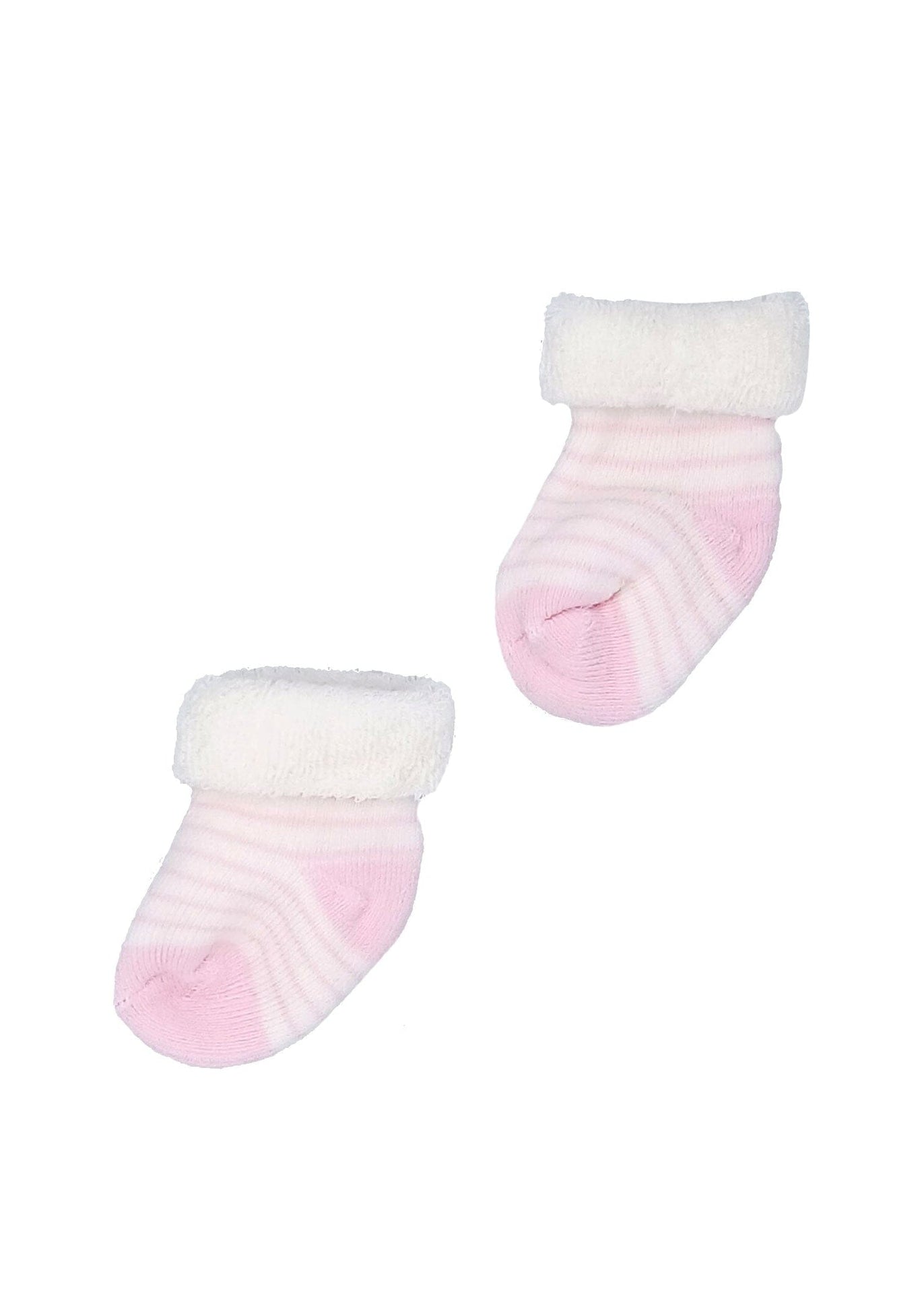 White With Pink Stripe Stay on Towelling Premature Baby Socks Socks Little Mouse Baby Clothing & Gifts 