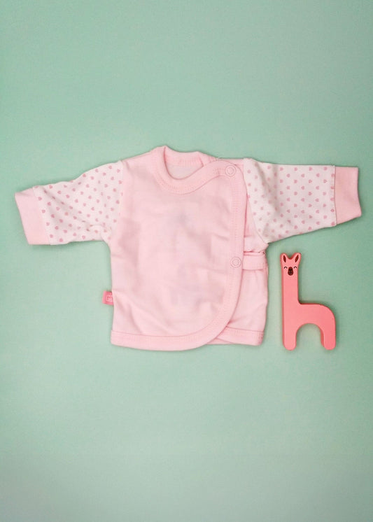 Early Baby Wraparound Top, Pink Top / T-shirt EEVI 