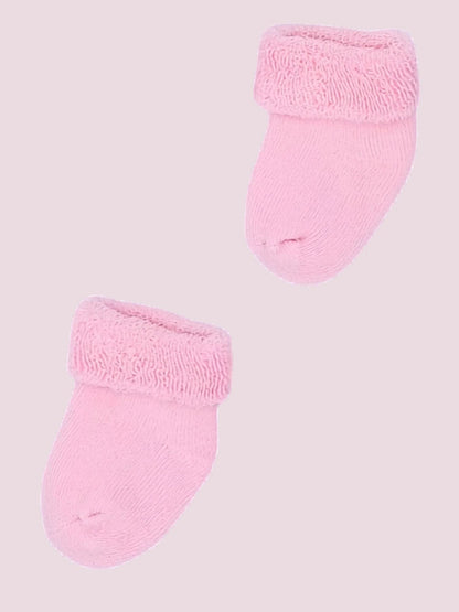 Baby Pink Towelling Stay-on Premature Baby Socks Little Mouse Baby Clothing & Gifts