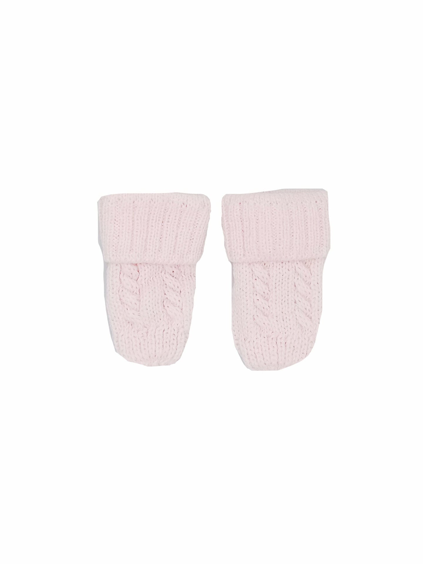 Tiny Baby Knitted Mittens, Pink Mittens Soft Touch 