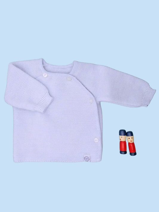 Knitted Light Blue Cardigan