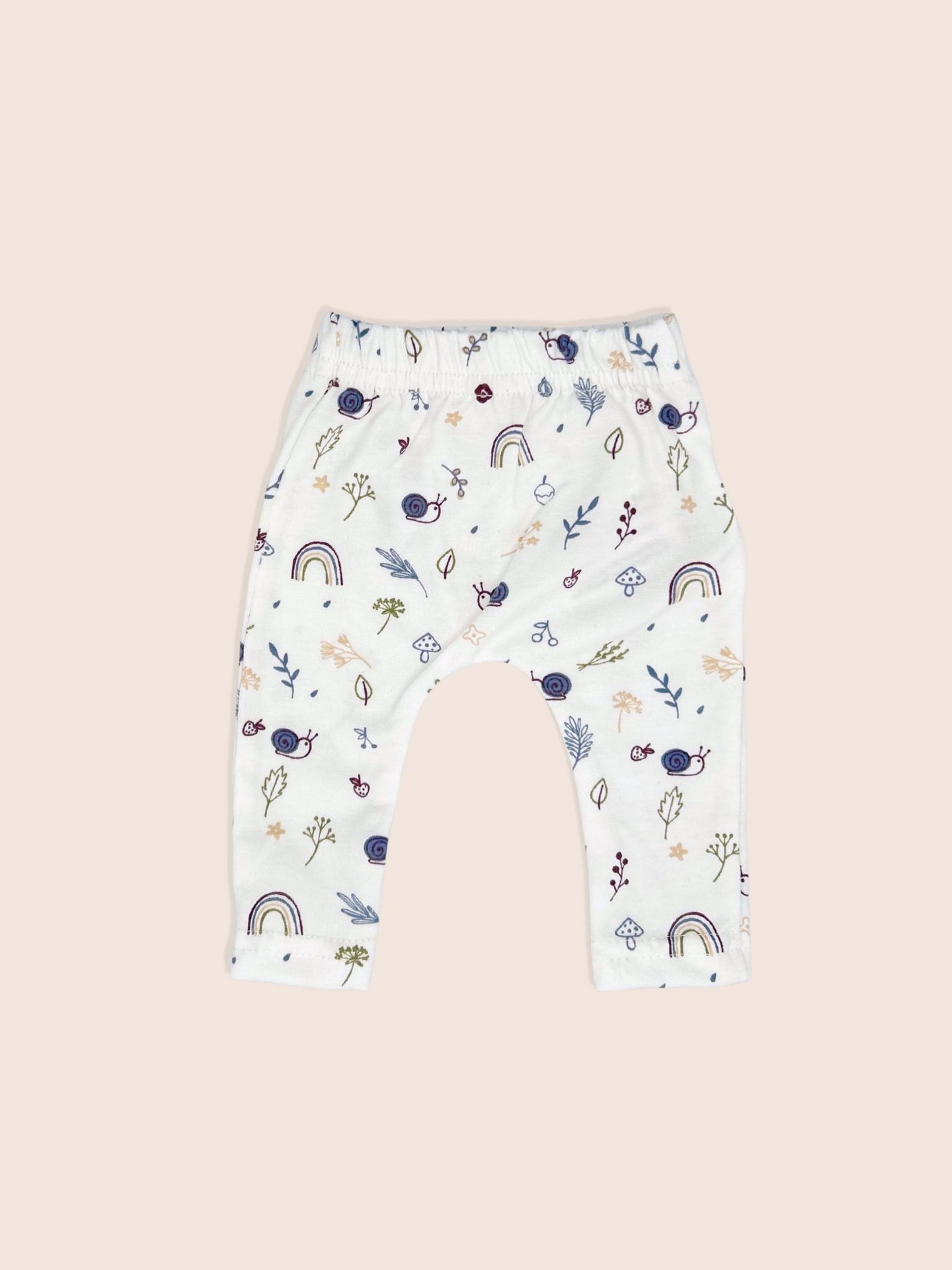 Organic Cotton Premature Baby Wrap Top & Trouser Set - Acorn Wood Top & Trousers Tiny & Small 