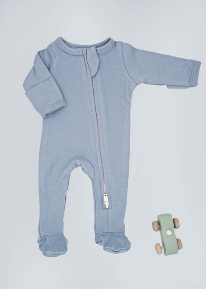 2 Pack Zipped Sleepsuits - Dinosaurs in Space