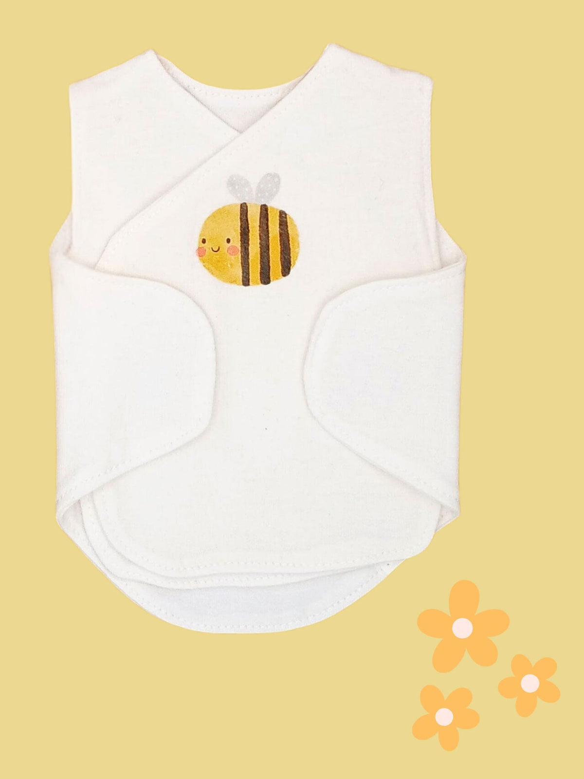Bumble and Bloom incubator vest 2 pack, back view