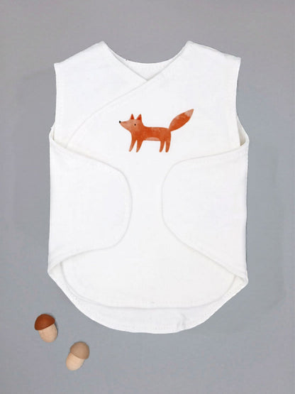 NICU Vest 2 Pack, Organic Cotton, Brave Badger & Clever Fox Bodysuit / Vest Little Dreamer 