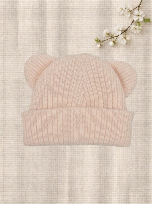 100% Cotton Knitted Tiny Baby Bear Hat - Multiple colours