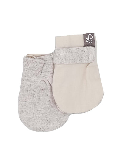Prem Stay-On Scratch Mittens - Storm Grey Scratch Mitts Goumikids 