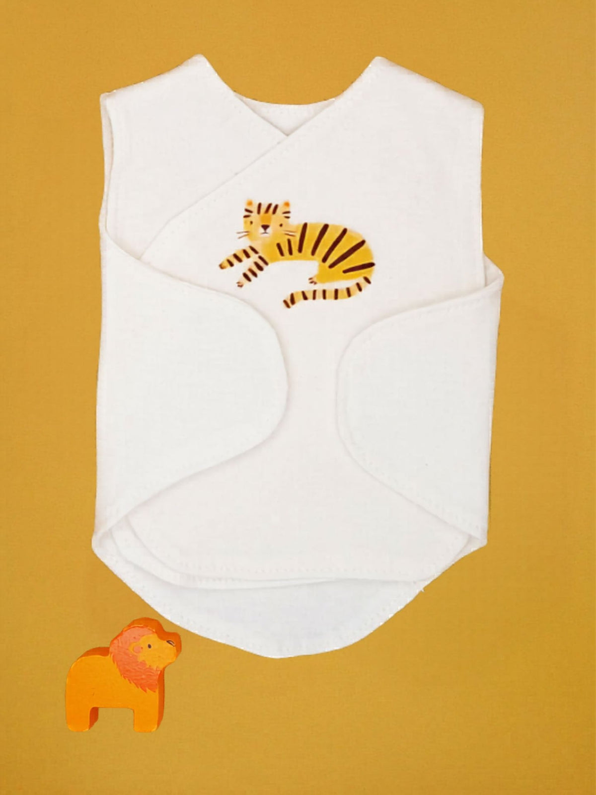 Safari Dreams neonatal vest 2 pack, back view