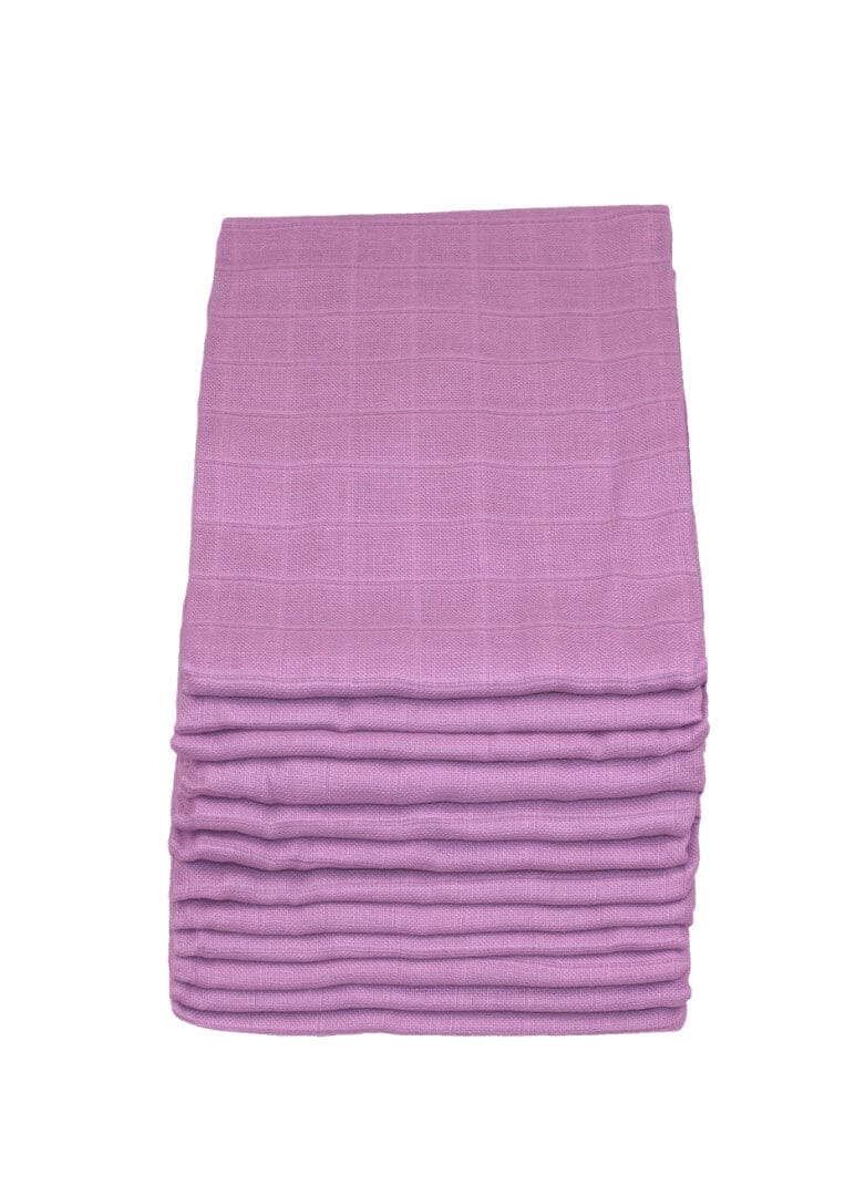 Violet 100% pure cotton muslin square 70x70cm by Muslinz