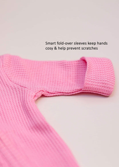 Footed Premature Baby Sleepsuit, Zips & Mitts - Candy Pink Sleepsuit / Babygrow Little Dreamer 