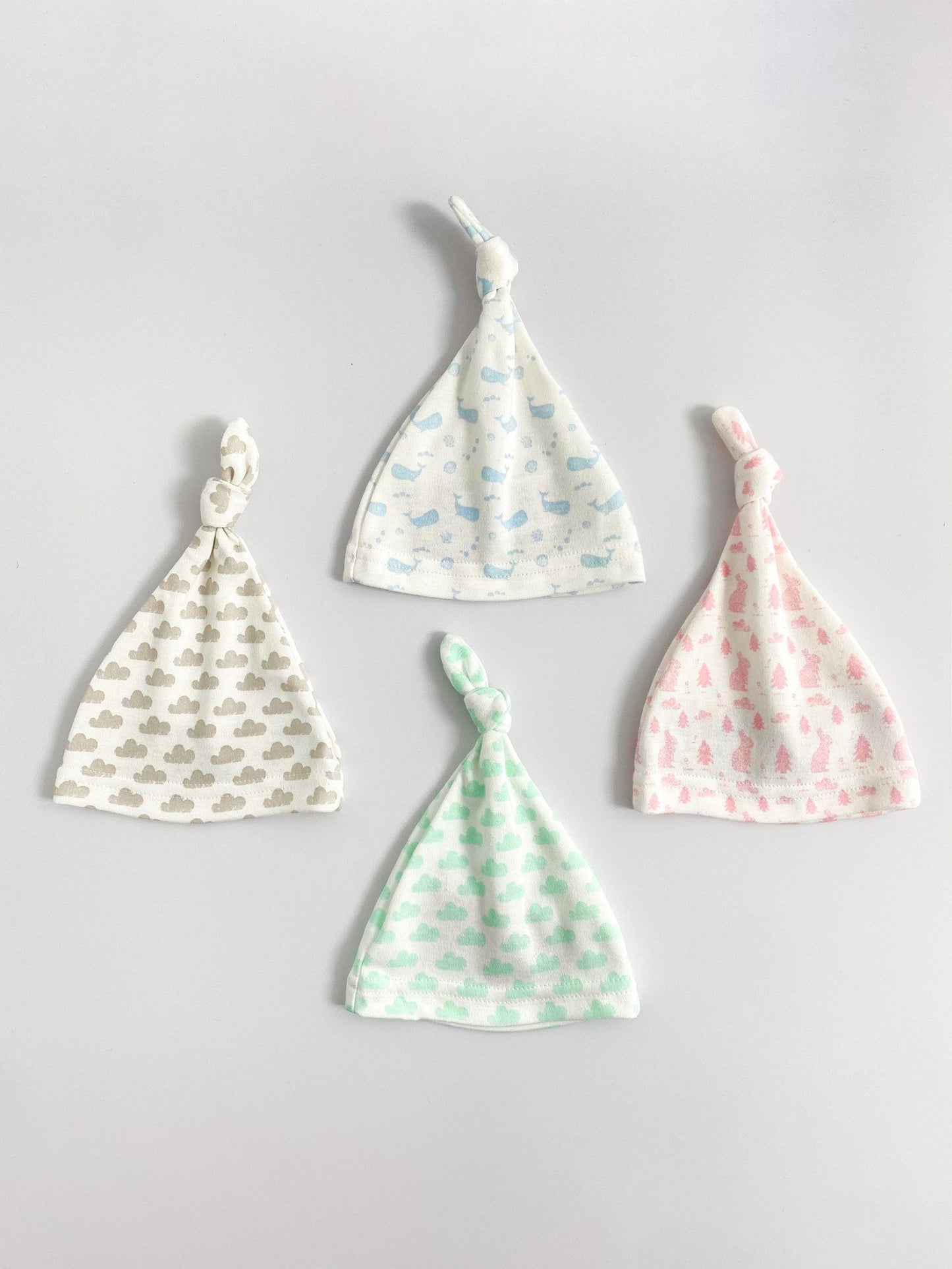 Preemie Hat, Ocean Blue, Premium 100% Organic Cotton Hat Tiny & Small 