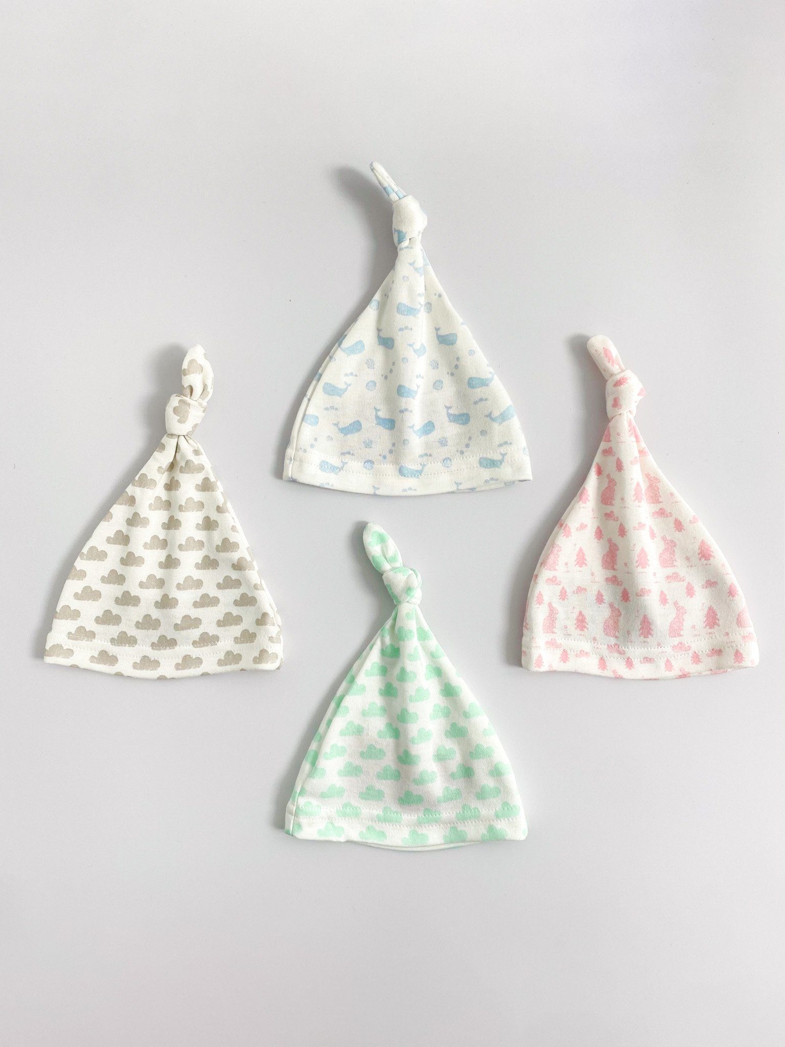 Preemie Hat, Ocean Blue, Premium 100% Organic Cotton Hat Tiny & Small 
