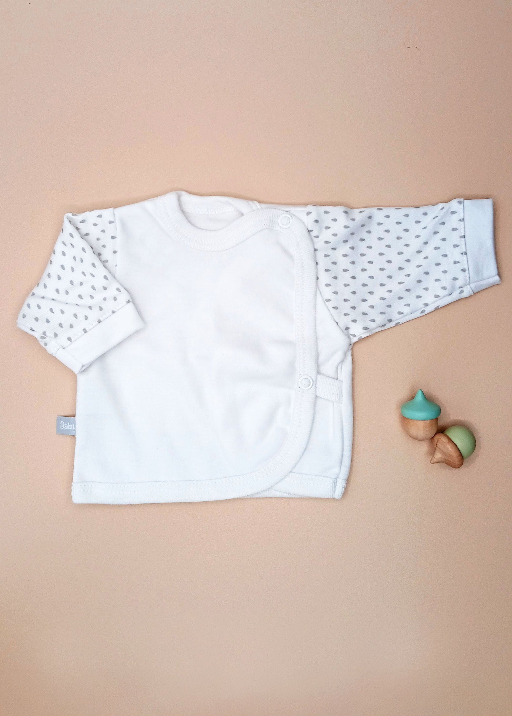 Early Baby Wraparound Top, White Top / T-shirt EEVI 