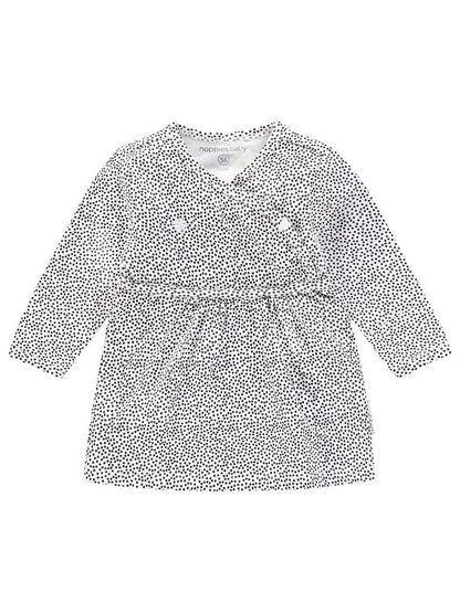 Gorgeous White Dress With Black Polkdots Dress Noppies 
