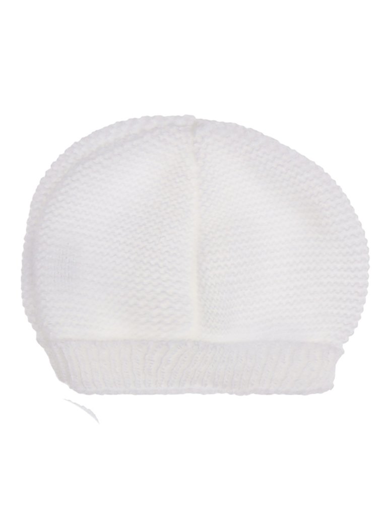 Cotton Knitted Hat - White Hat La Manufacture de Layette 