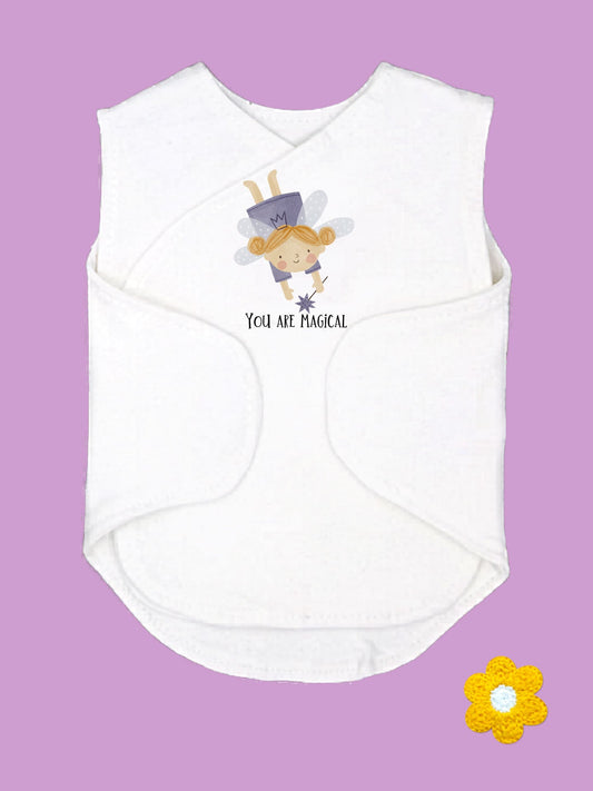 Blonde Hair 'You Are Magical' Incubator Vest With Velcro Closures Bodysuit / Vest Little Dreamer 